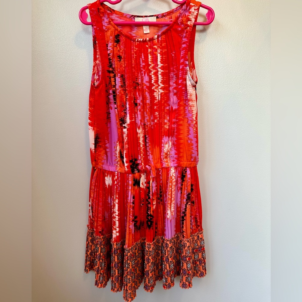 Small Vibrant pleated GB Girls Dress